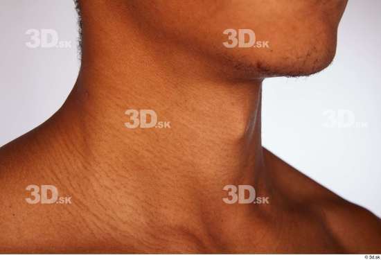 Neck Man Black Athletic Studio photo references