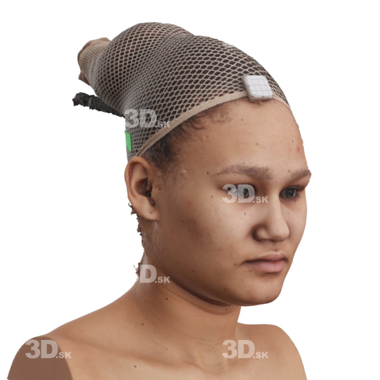 Head Woman 3D Phonemes And Emotions Arab