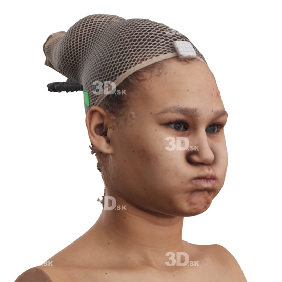 Head Woman 3D Phonemes And Emotions Arab