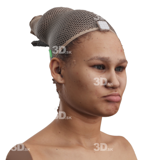 Head Woman 3D Phonemes And Emotions Arab