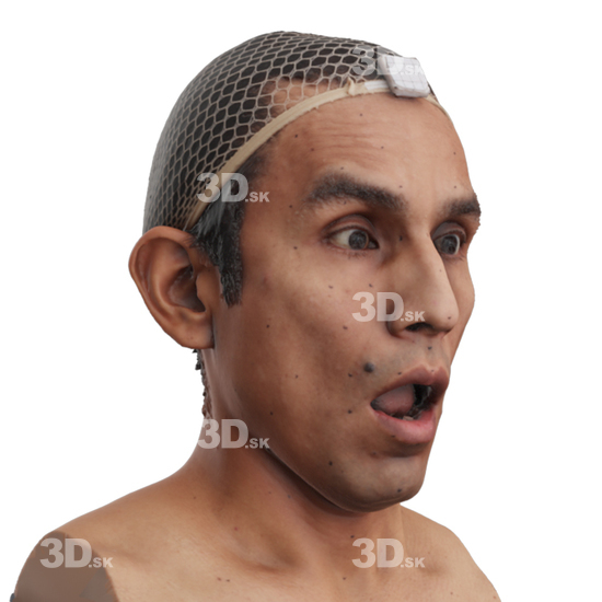 Head Man 3D Phonemes And Emotions Hispanic