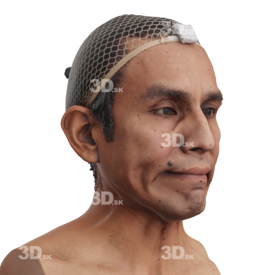 Head Man 3D Phonemes And Emotions Hispanic