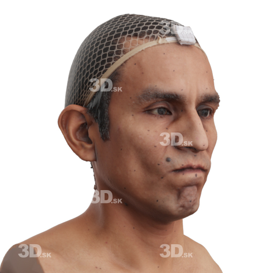 Head Man 3D Phonemes And Emotions Hispanic