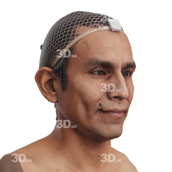 Head Man 3D Phonemes And Emotions Hispanic