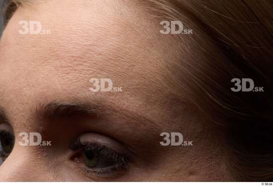 Face Woman White Slim Face Skin Textures