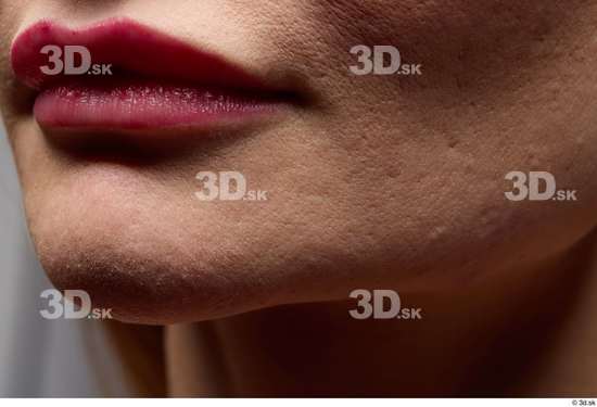 Face Woman White Slim Face Skin Textures