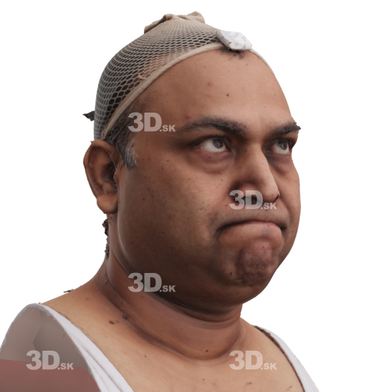 Head Man Chubby 3D Phonemes And Emotions Indian