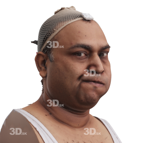 Head Man Chubby 3D Phonemes And Emotions Indian