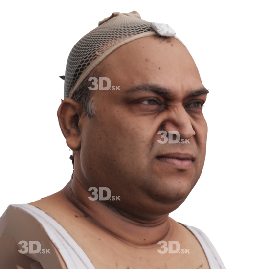 Head Man Chubby 3D Phonemes And Emotions Indian