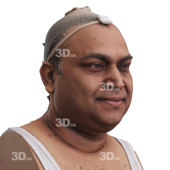 Head Man Chubby 3D Phonemes And Emotions Indian