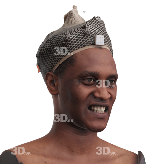 Head Man Black 3D Phonemes And Emotions