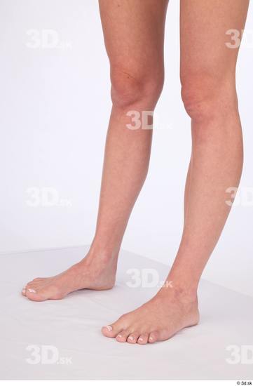 Calf Woman Nude Slim Studio photo references