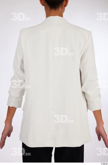 Upper Body Woman White Casual Slim Studio photo references