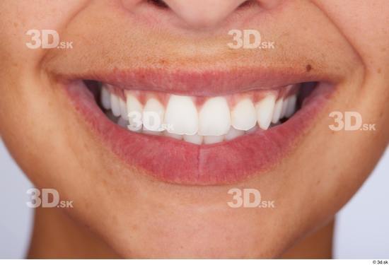 Teeth Woman White Slim Studio photo references