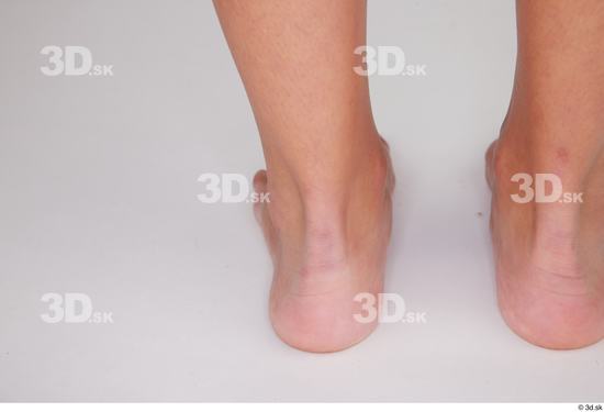 Foot Woman White Slim Studio photo references