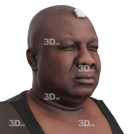 Head Man Black 3D Phonemes And Emotions