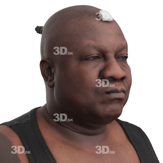 Head Man Black 3D Phonemes And Emotions