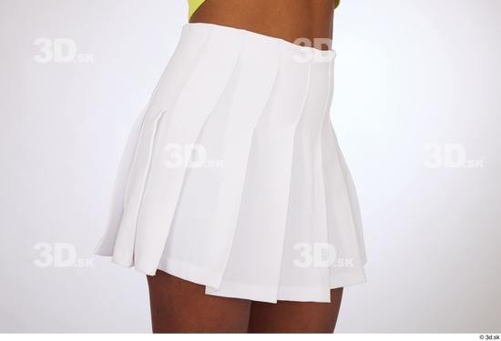 Hips Woman White Black Casual Skirt Slim Studio photo references