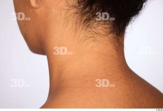 Neck Woman White Black Slim Studio photo references