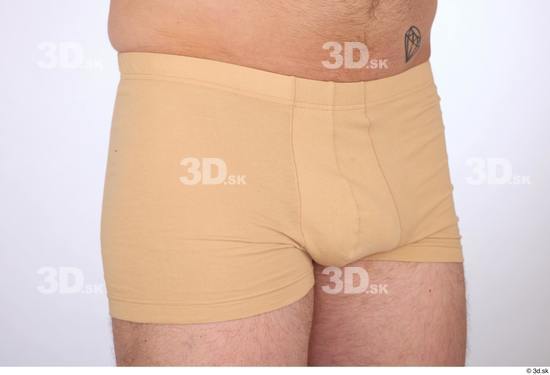 Hips Man White Underwear Slim Studio photo references