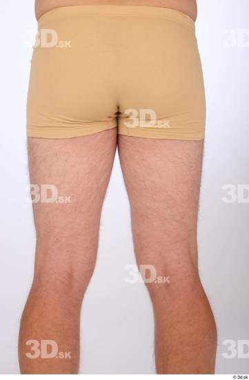 Thigh Man White Underwear Slim Studio photo references