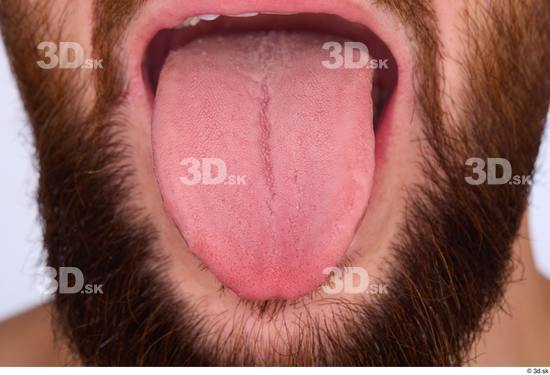 Tongue Man White Slim Studio photo references