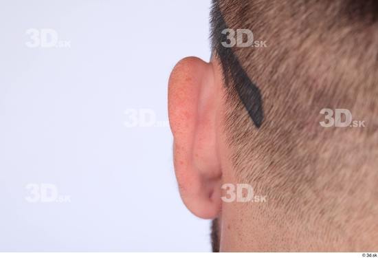 Ear Man White Slim Studio photo references