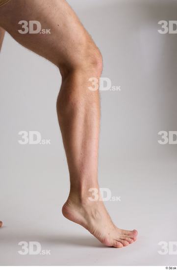 Calf Man White Nude Slim Studio photo references