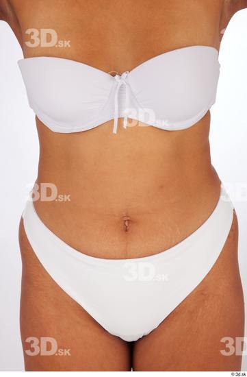 Belly Woman Black Underwear Average Studio photo references