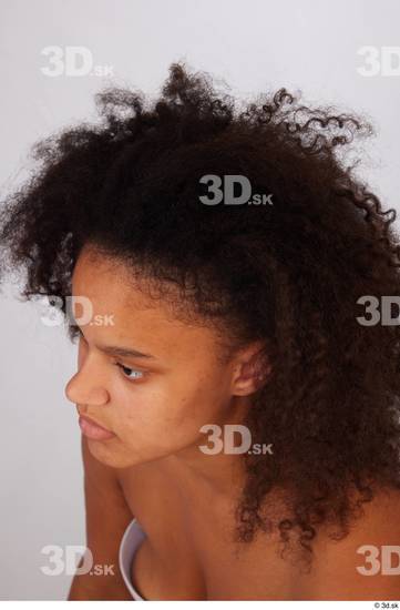 Hair Woman Black Average Studio photo references