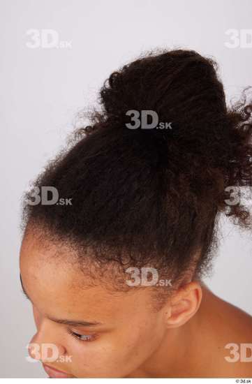 Hair Woman Black Average Studio photo references