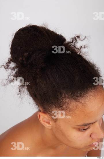 Hair Woman Black Average Studio photo references