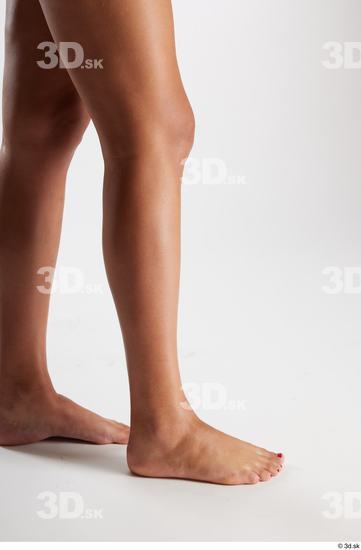 Calf Woman White Black Nude Average Studio photo references