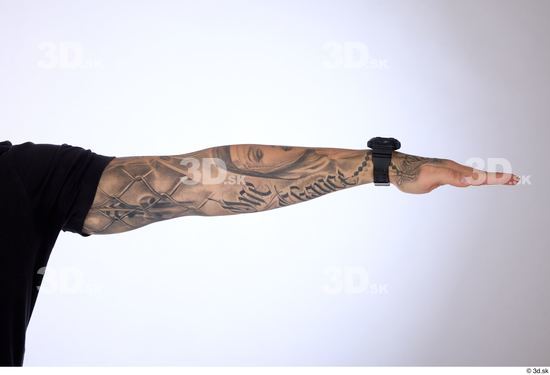 Whole Body Man T poses White Tattoo Casual Slim Street photo references