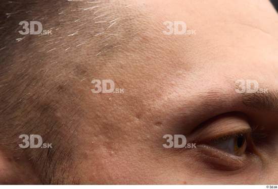 Face Man White Slim Face Skin Textures