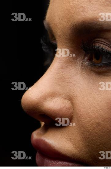 Face Woman White Slim Face Skin Textures