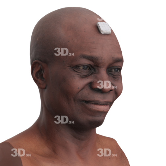 Head Man Black 3D Phonemes And Emotions