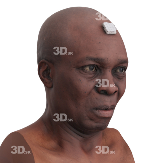 Head Man Black 3D Phonemes And Emotions