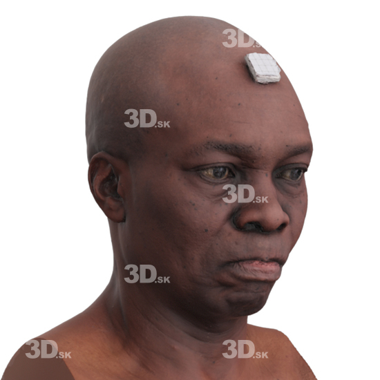 Head Man Black 3D Phonemes And Emotions