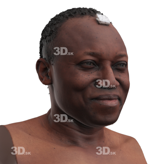 Head Man Black 3D Phonemes And Emotions