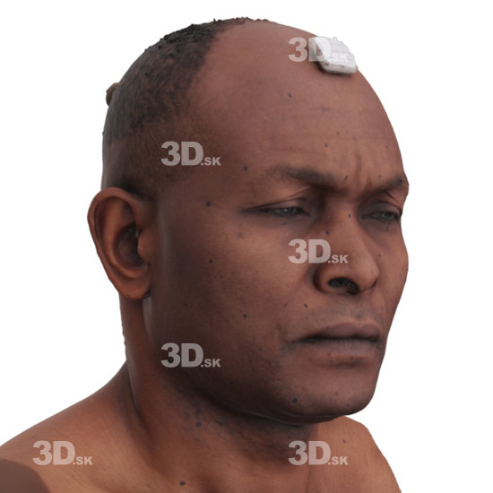 Head Man Black 3D Phonemes And Emotions