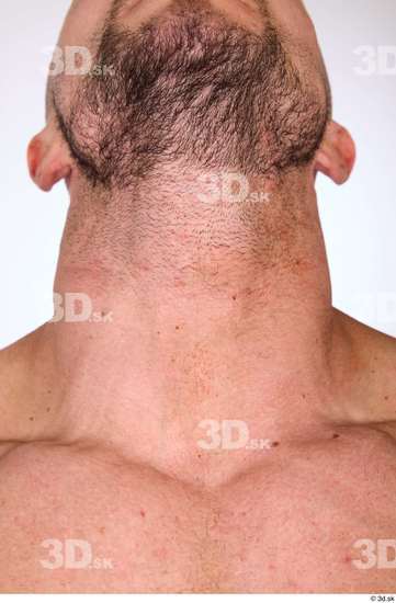 Neck Man White Muscular Studio photo references