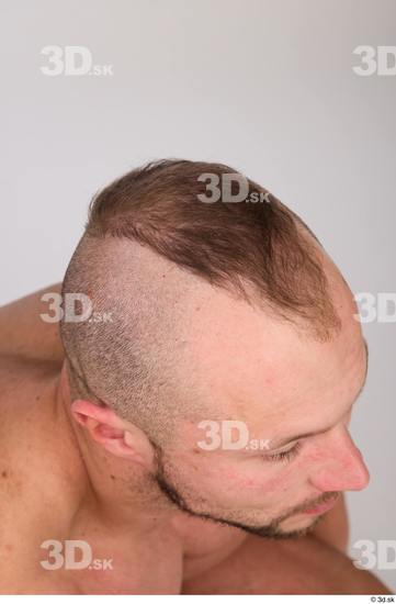 Hair Man White Muscular Studio photo references