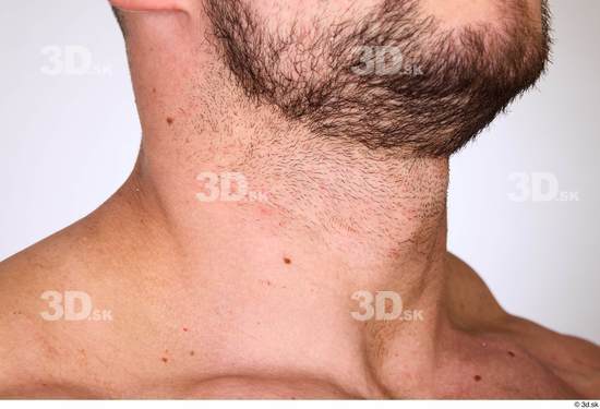 Neck Man White Muscular Studio photo references