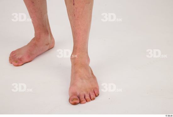 Foot Man White Muscular Studio photo references