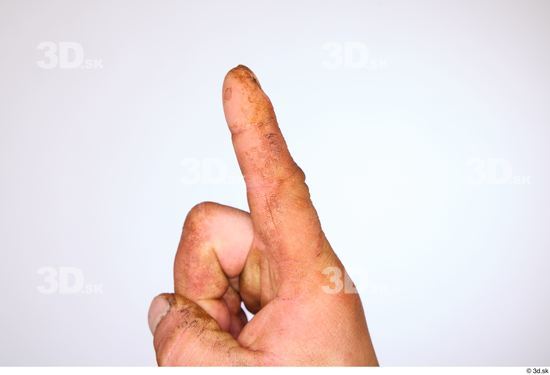 Fingers Man White Muscular Studio photo references