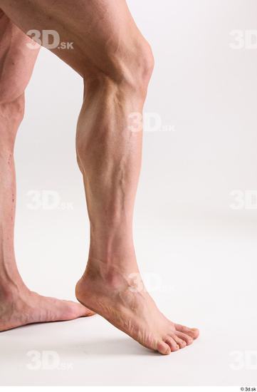 Calf Man White Nude Muscular Studio photo references