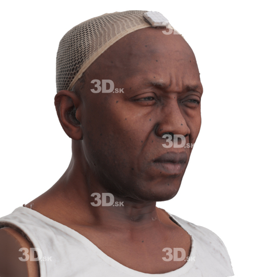 Head Man Black 3D Phonemes And Emotions