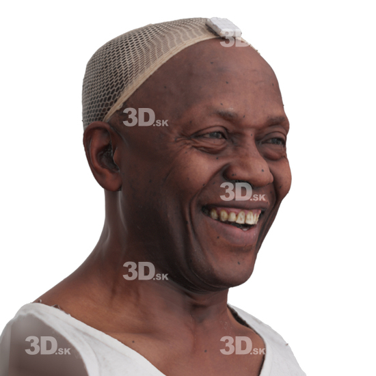 Head Man Black 3D Phonemes And Emotions