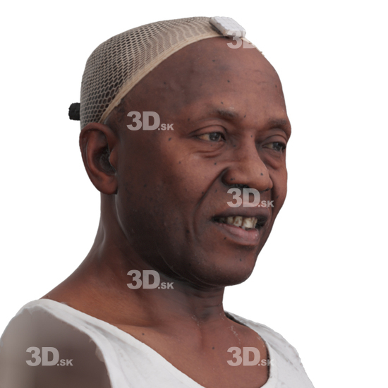 Head Man Black 3D Phonemes And Emotions